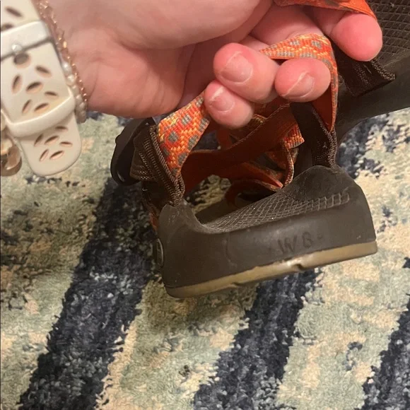 Chaco Brown and Orange Sandals - Picture 4 of 4